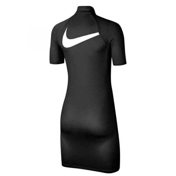 Nike CU5674-010 Womens Sz Small Black/Multi 1/4 Zip Sportswear Swoosh Dress NWOT - Picture 5 of 16
